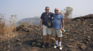 Mayo buddies at the top of Lohagad Fort